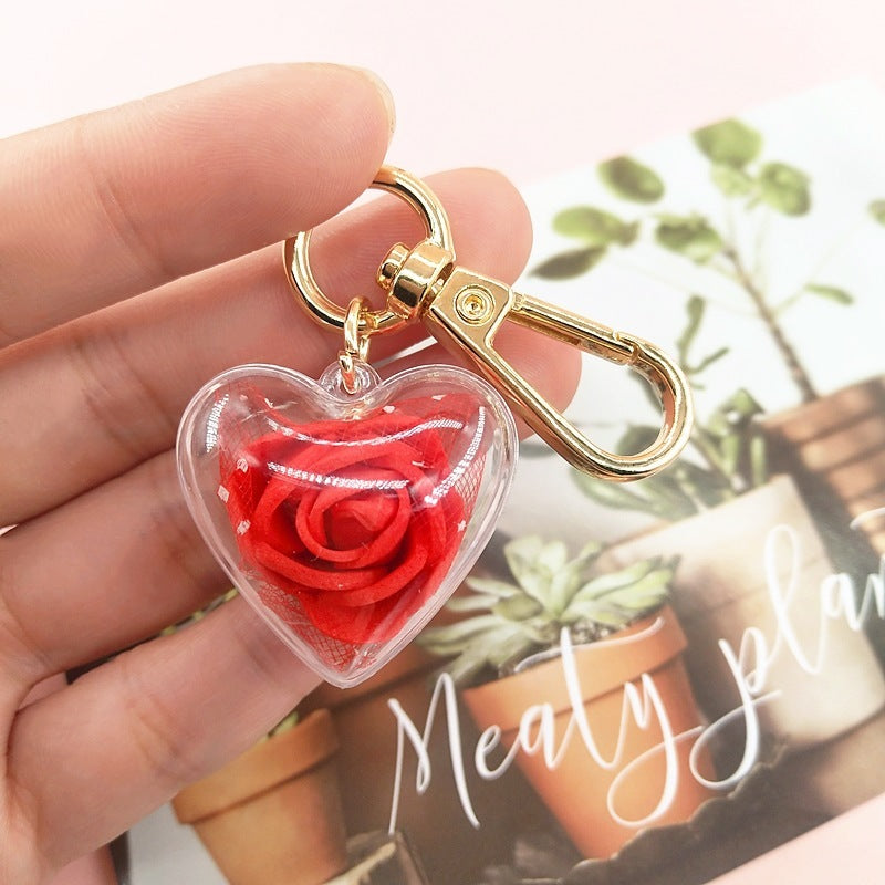 Valentine's Day Creative Gift Rose Forever Flower Key Chain