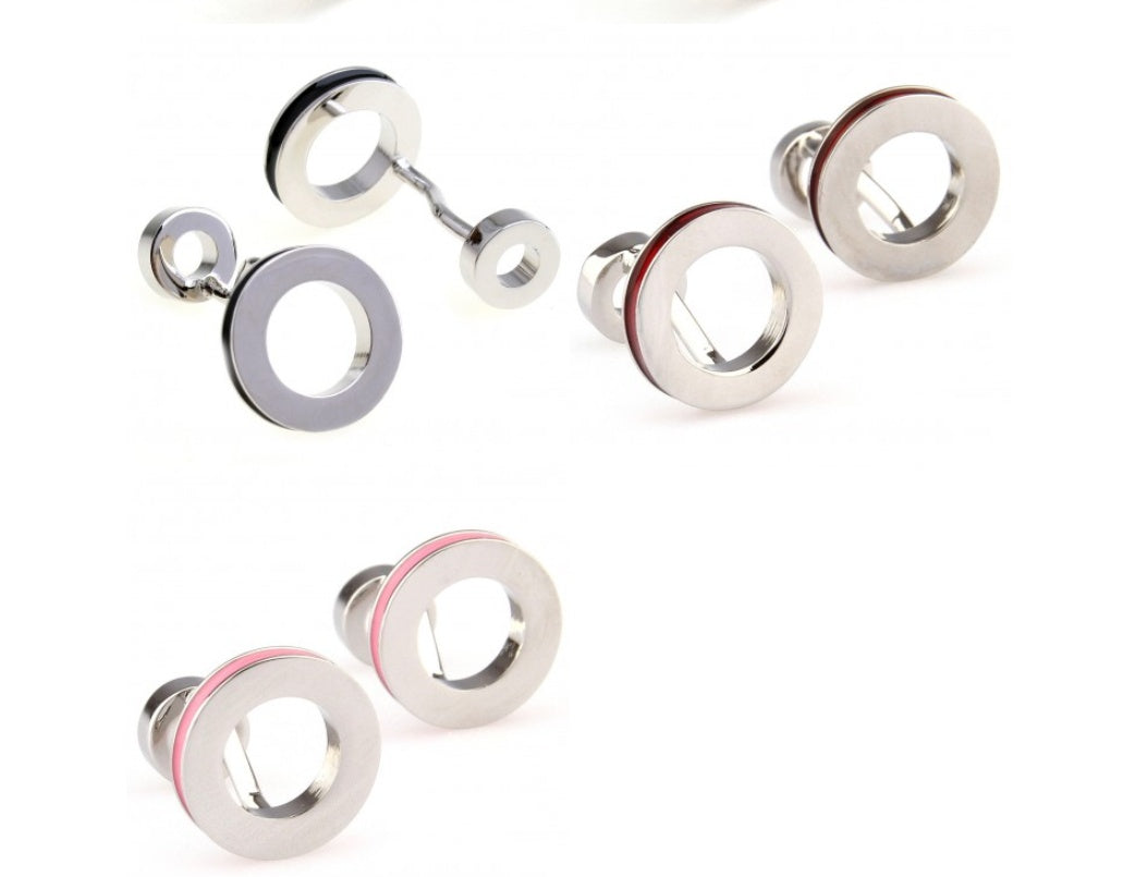 High Quality Cufflinks And Studs Fashionable Simple And Round