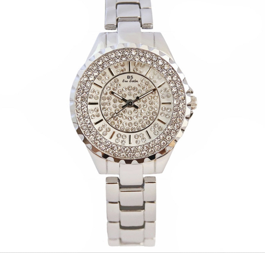 Diamond Quartz Ladies Gold Watch