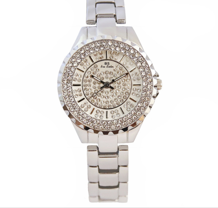 Hot new starry women's watch full brick automatic non-mechanical ladies watch student fashion watch waterproof