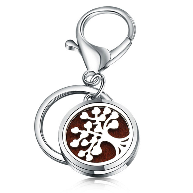 Perfume Key Chain Stainless Steel Essential Oil Diffuser