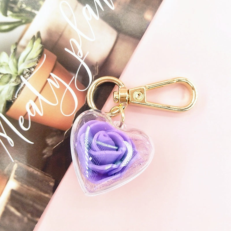 Valentine's Day Creative Gift Rose Forever Flower Key Chain