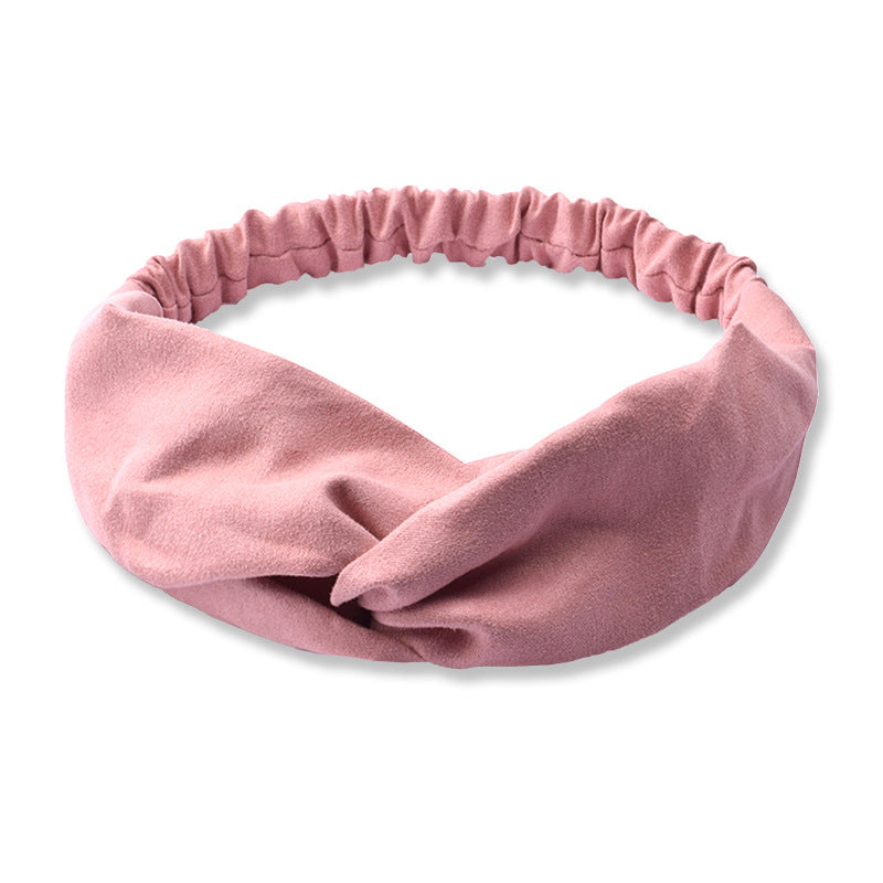 Suede Face Wash Headband Literary Fashion