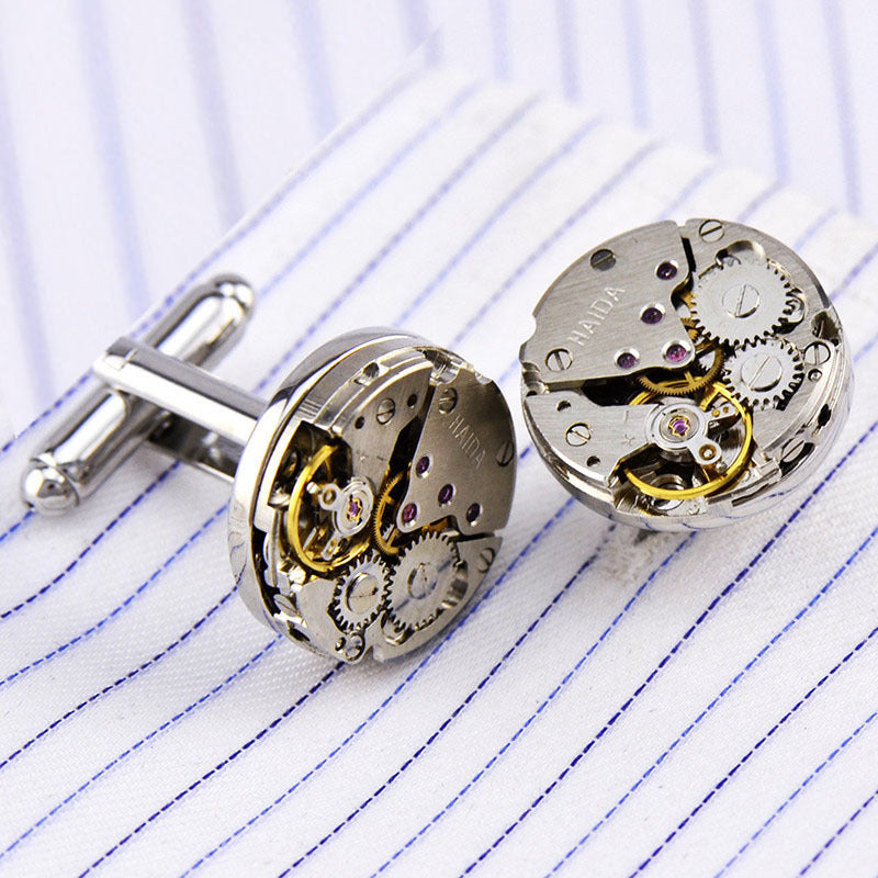 Mechanical Movement Copper Cufflinks