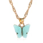 MINI COLORFUL BUTTERFLY" NECKLACE