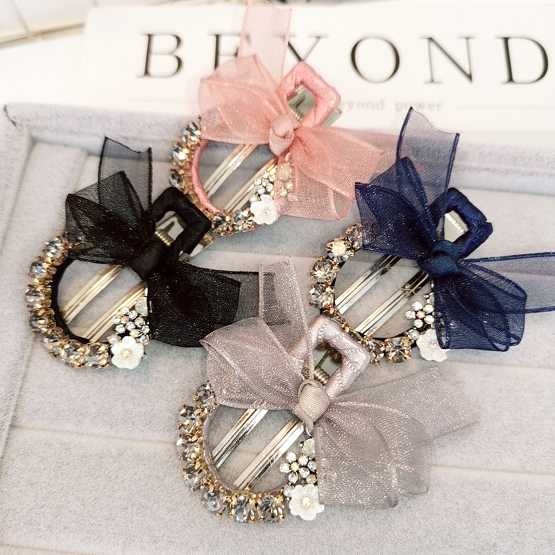 Hairpin Fashion Lace Mesh Butterfly Hair Accessories Metal Clip Female Sweet Bangs