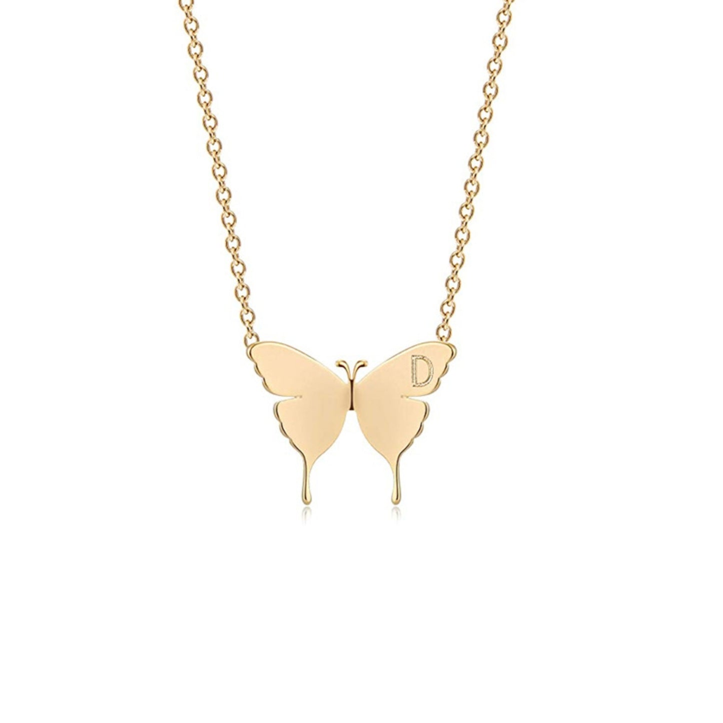 Geometric Butterfly Pendant Butterfly Necklace Simple