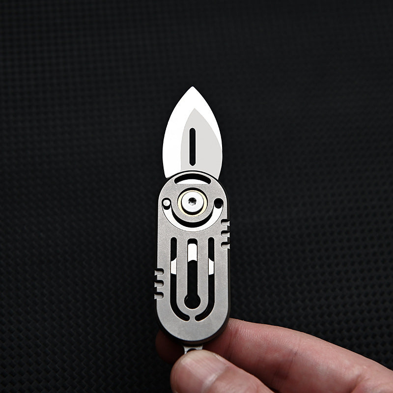 Outdoor Survival Pocket Knife With Keychain