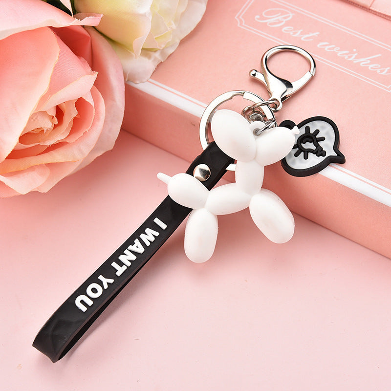 Balloon Dog Keychain Doll Pendant