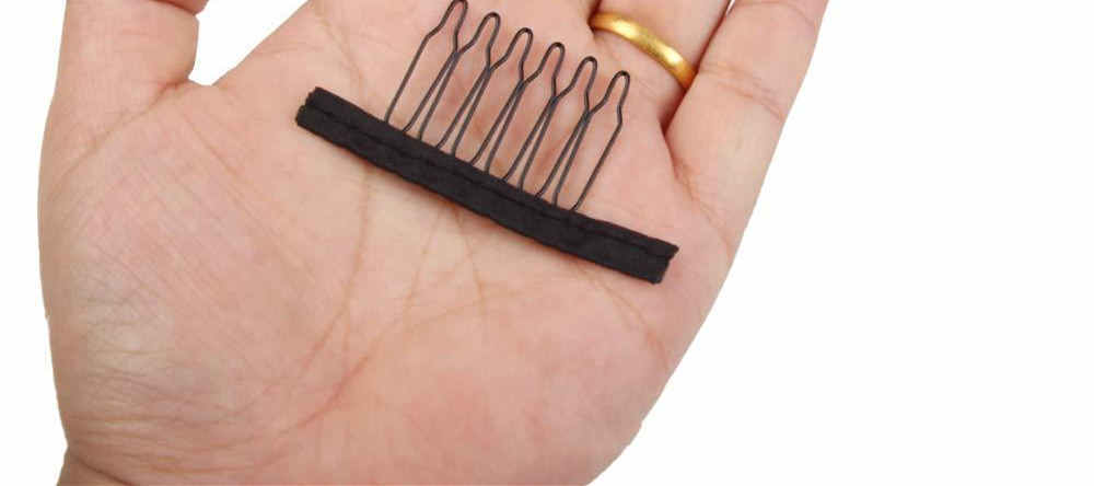 Iron Steel Comb Clip Wig Net Cap Hair Comb