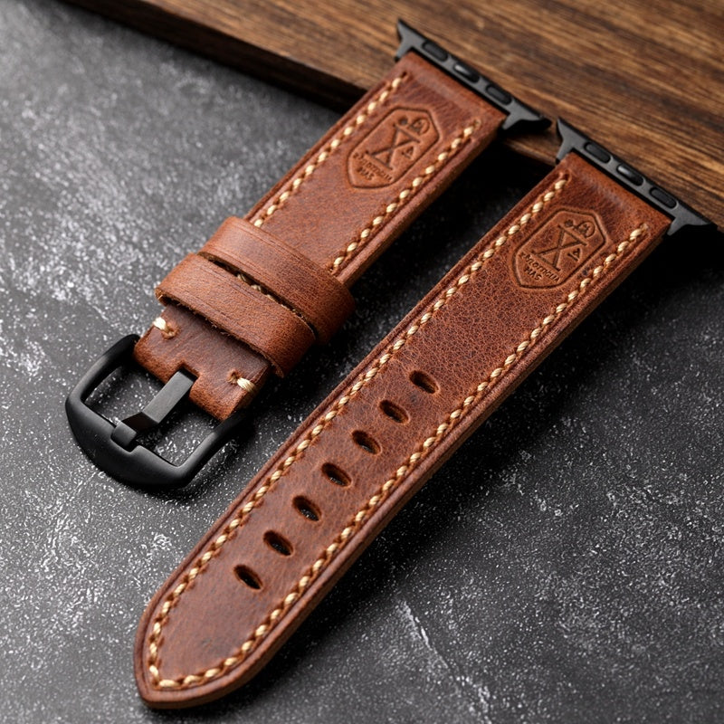 Straight Interface Handmade Vintage Leather Strap