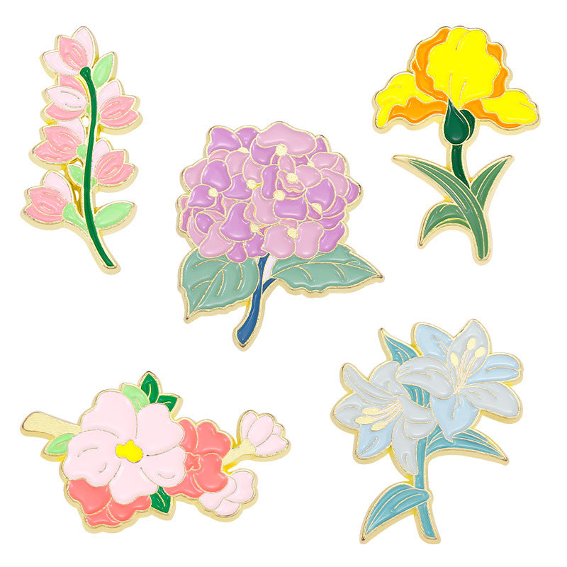 Lily Violet Flower Series Brooch