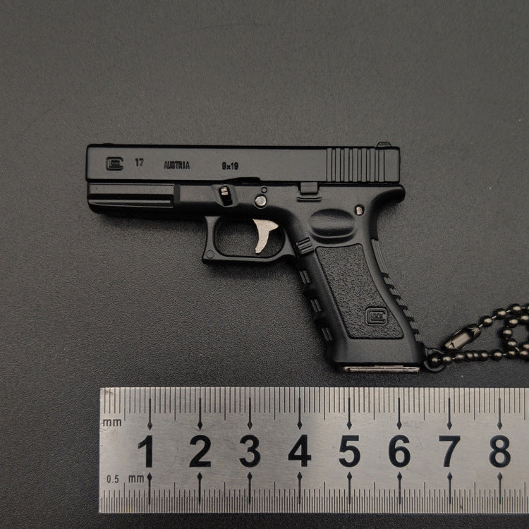 G17 Half Alloy Key Ring Model Guns Pendant Gift Toys