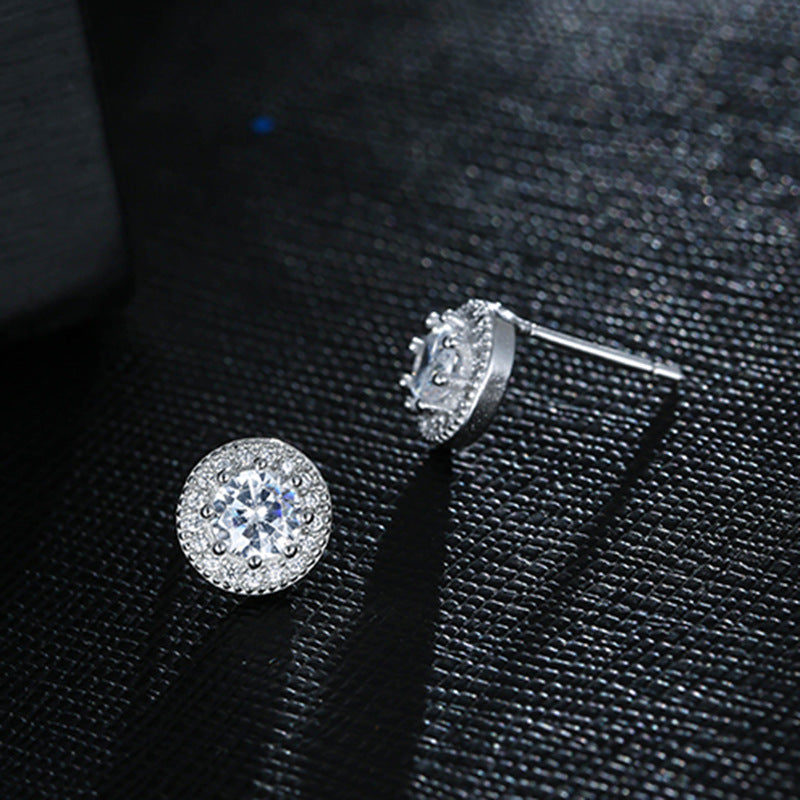 Diamond stud earrings