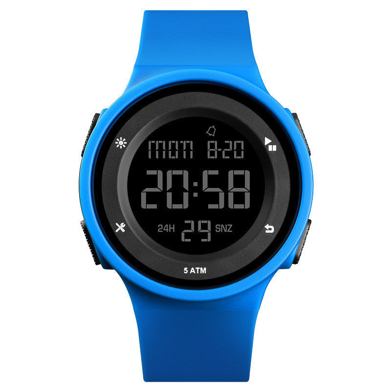 Outdoor Sports Silicone Band Couple Electronic Watch