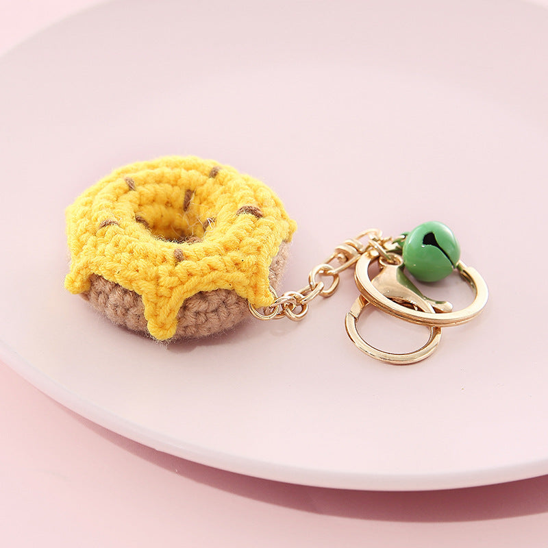 Wool Ball Keychain Pendant Chain Creative Fruit