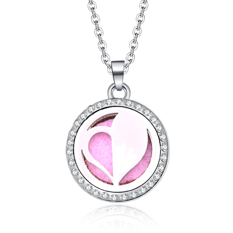 Women's Aromatherapy Oil Round Necklace