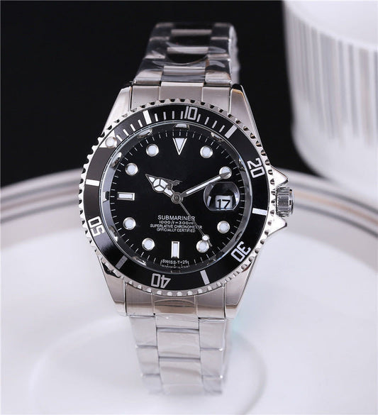 Steel strap fashion watch men's watch steel belt watch