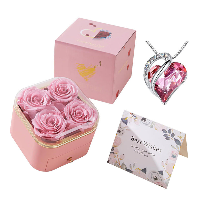 Preserved Rose Drawer Jewelry Gift Box