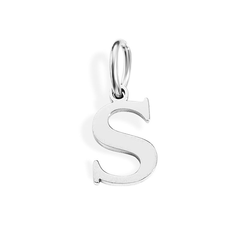 26 Letter Pendant Couple Bracelet Necklace English Pendant