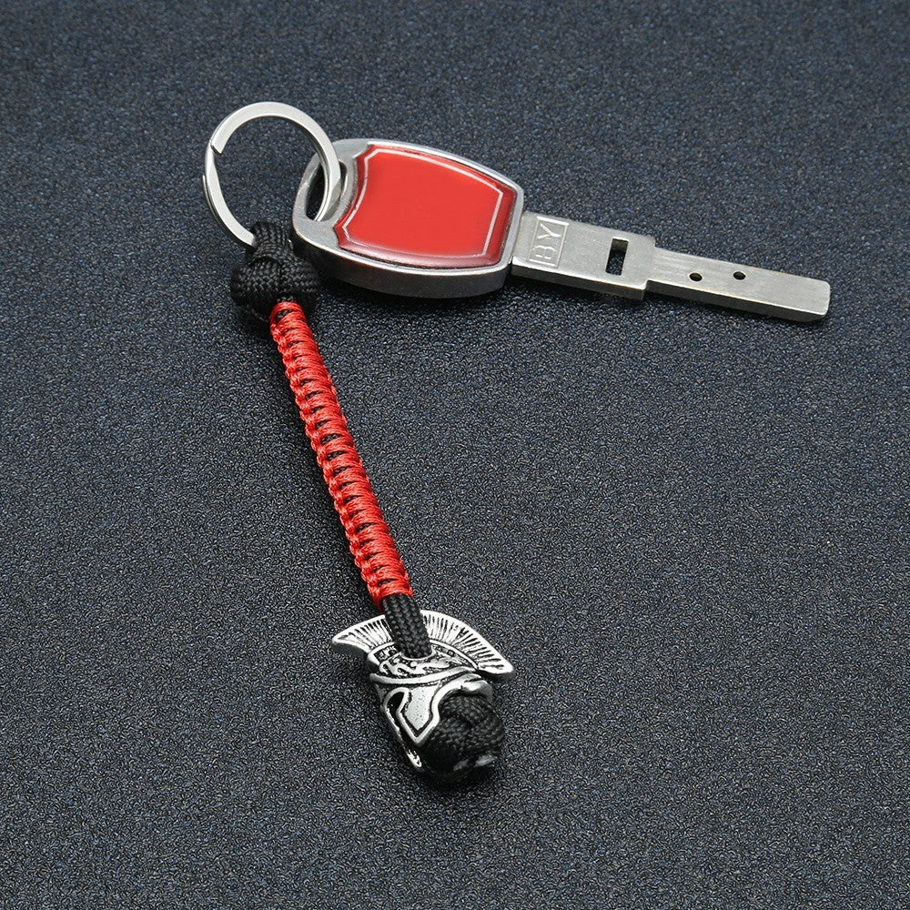 Viking Rune Bead Lanyard Keychain Outdoor