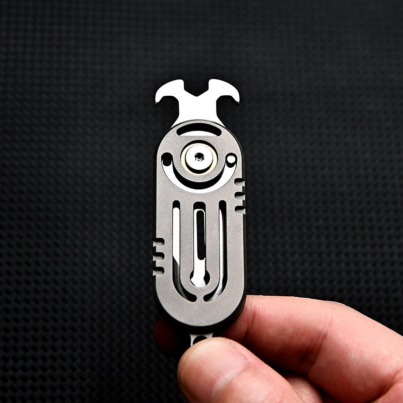 Outdoor Survival Pocket Knife With Keychain