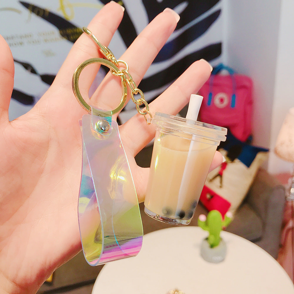 Acrylic Small Gift Simulation Beverage Keychain