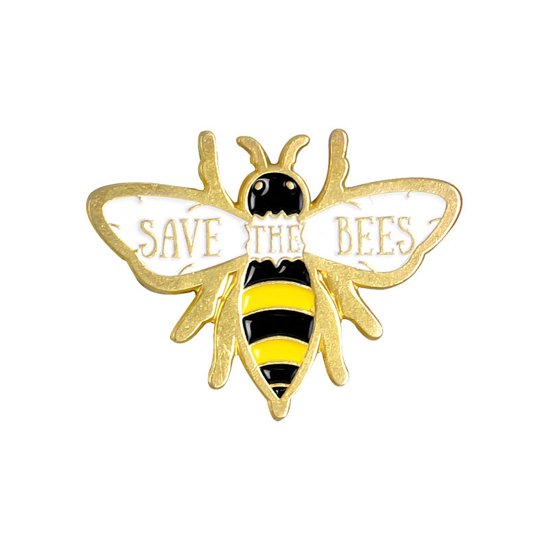 Cartoon Creative Cute Bee Enamel Alloy Brooch Pin