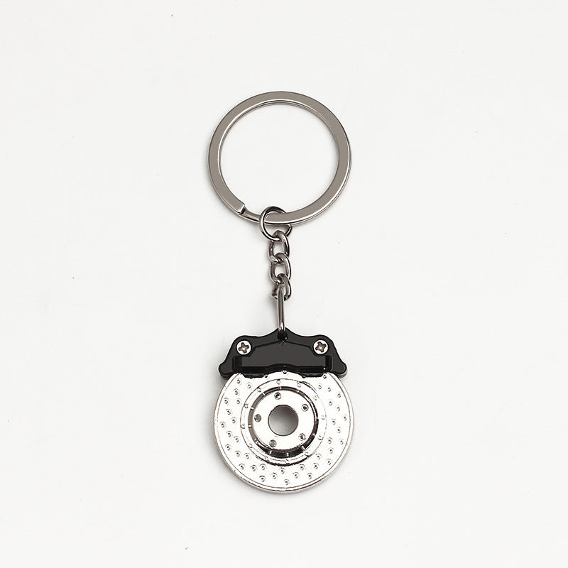 Home Rotating Brake Disc Shape Keychain