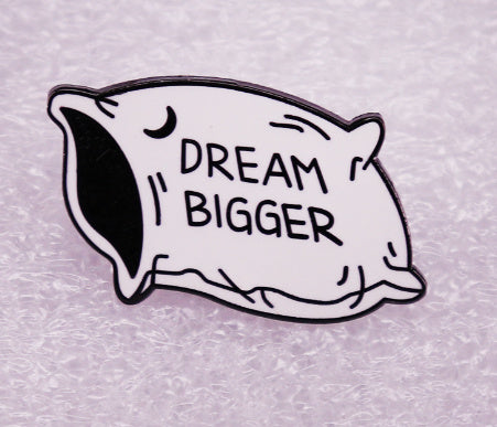 Inspirational Dream Pin Space Galaxy Badge