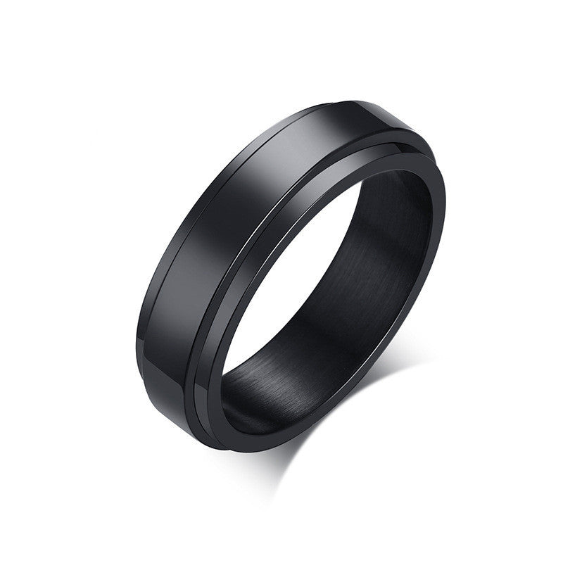 Jewelry Rotatable Stainless Steel Ring