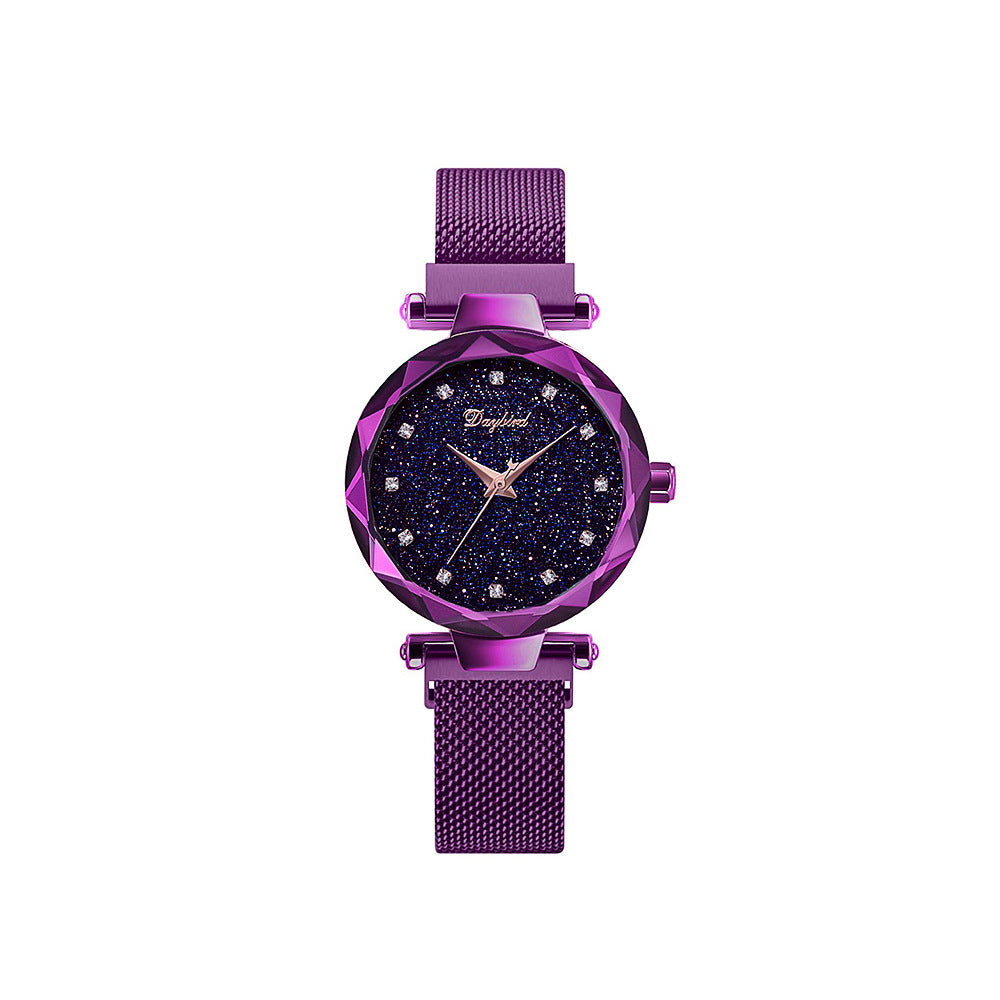 Starry Sky Lady Trendy Waterproof Magnet Quartz Watch