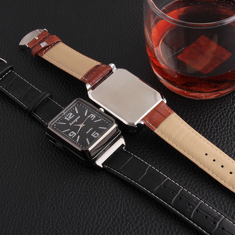 Metal electric heating wire cigarette lighter watch