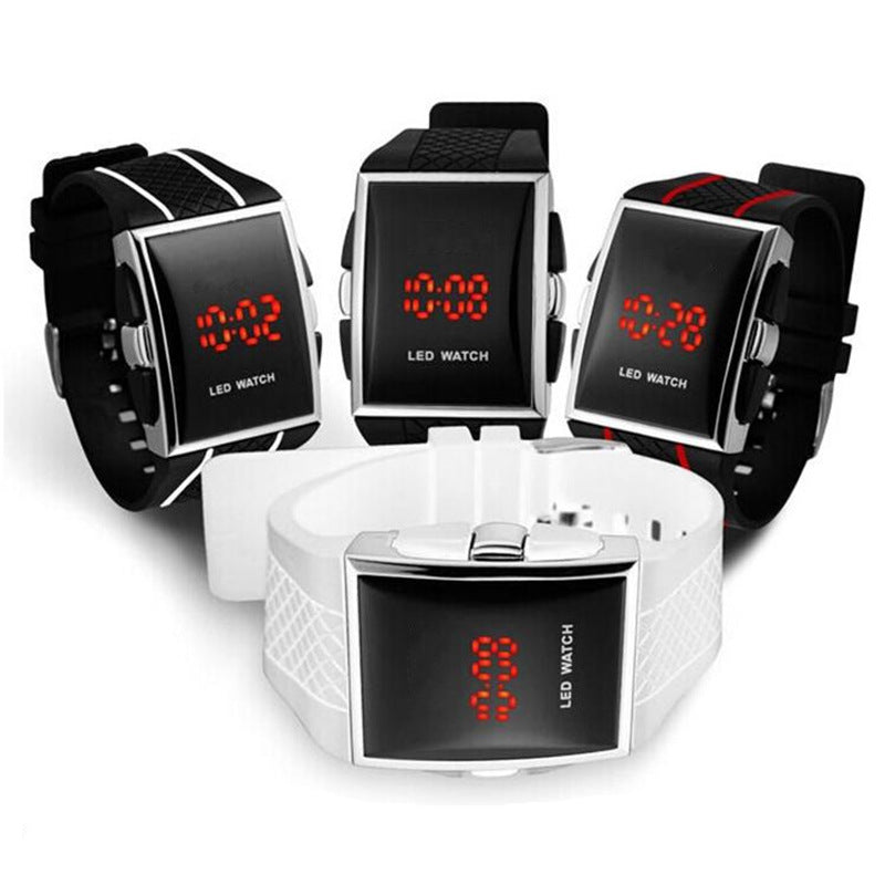 Men's Fashion Silicone Square Sports Watch: Luminous & 30M Waterproof