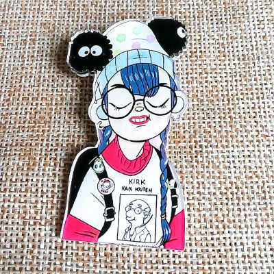 Fashionista Friend Pins - Nerdy