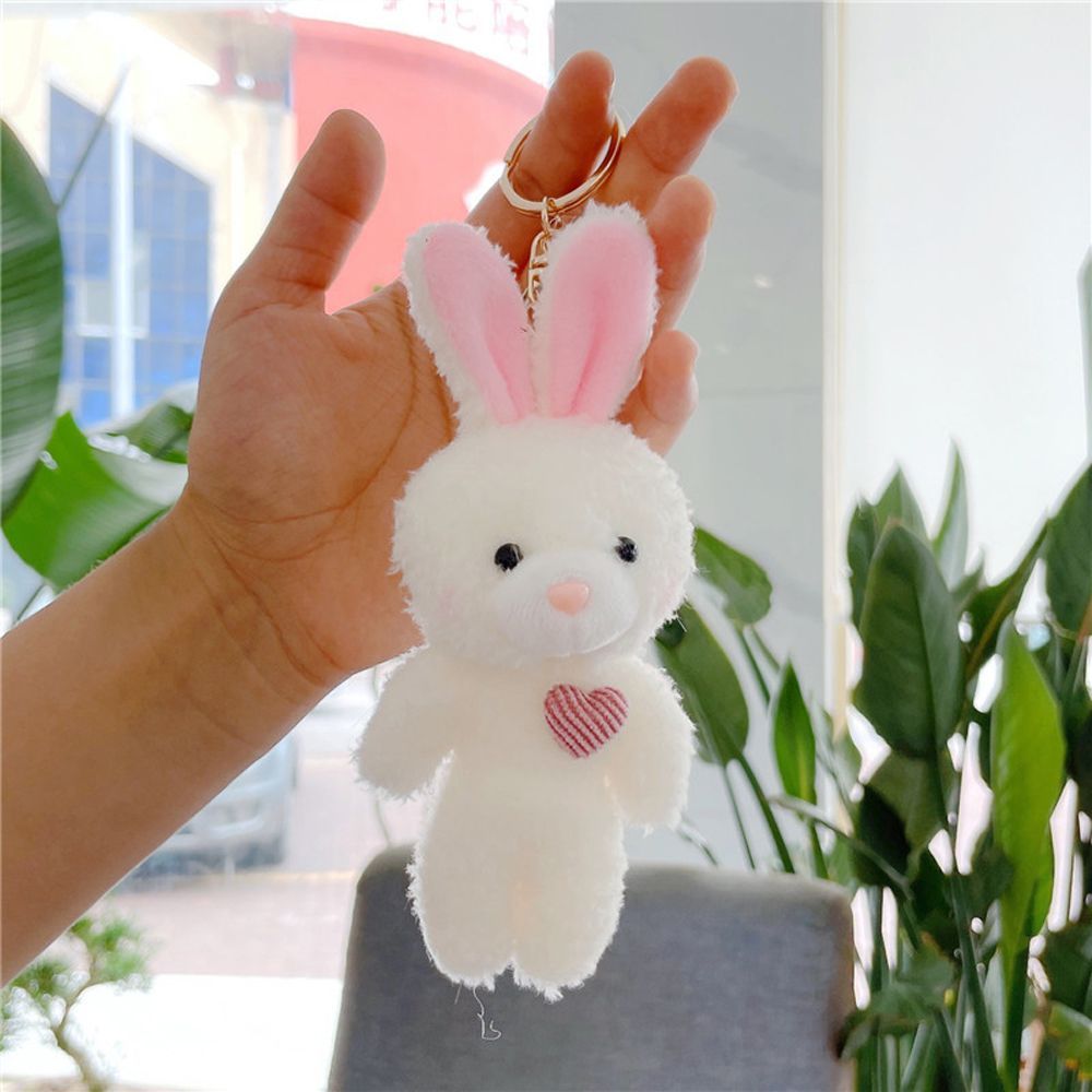 Cute Bear Rabbit Modeling Plush Doll Keychain