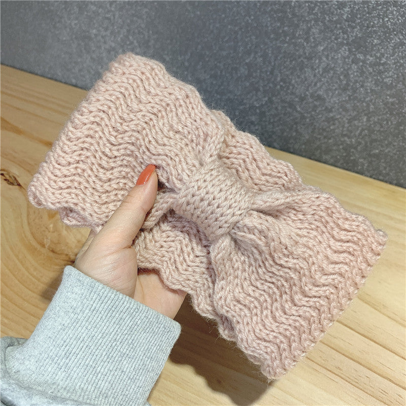 Hair Band Women's Simple And Cute Woolen Hair With Wide Edges And Non-slip