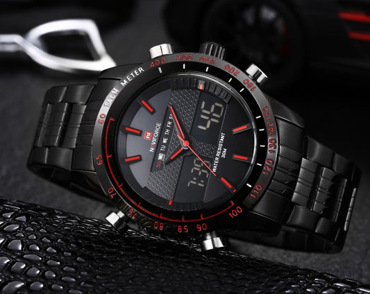 Kairos: Naviforce Men's Dual Movement Sport Watch