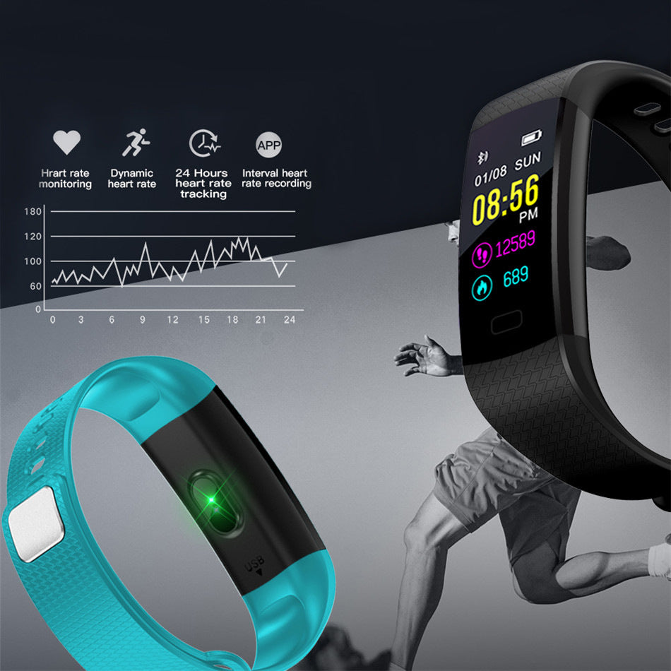 LIGE color screen multifunctional smart bracelet