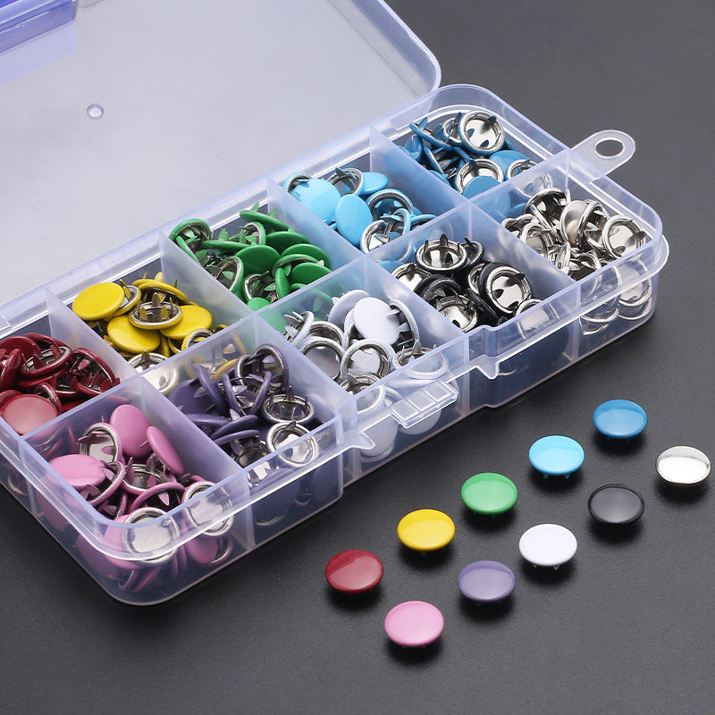 Snap Fastener Installation Tool Suit 95mm Colorful Solid Hidden Hook Snap Fastener Stainless Steel Buttons For Baby Clothing