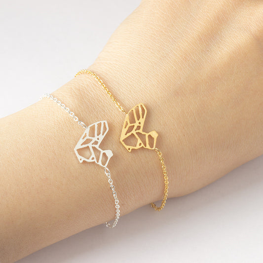 Gold squirrel woman jewelry origami squirrel Bracelet women's Bracelet