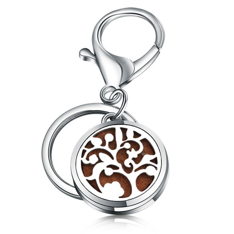 Perfume Key Chain Stainless Steel Essential Oil Diffuser