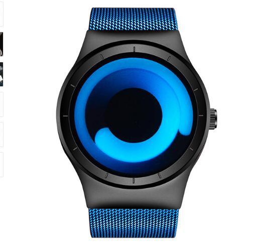 Casual Stainless steel Mesh Band Unisex Watch