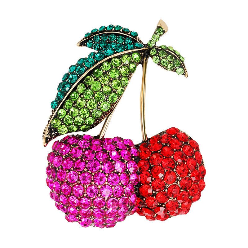 Women's Fashionable All-match Cherry Brooch