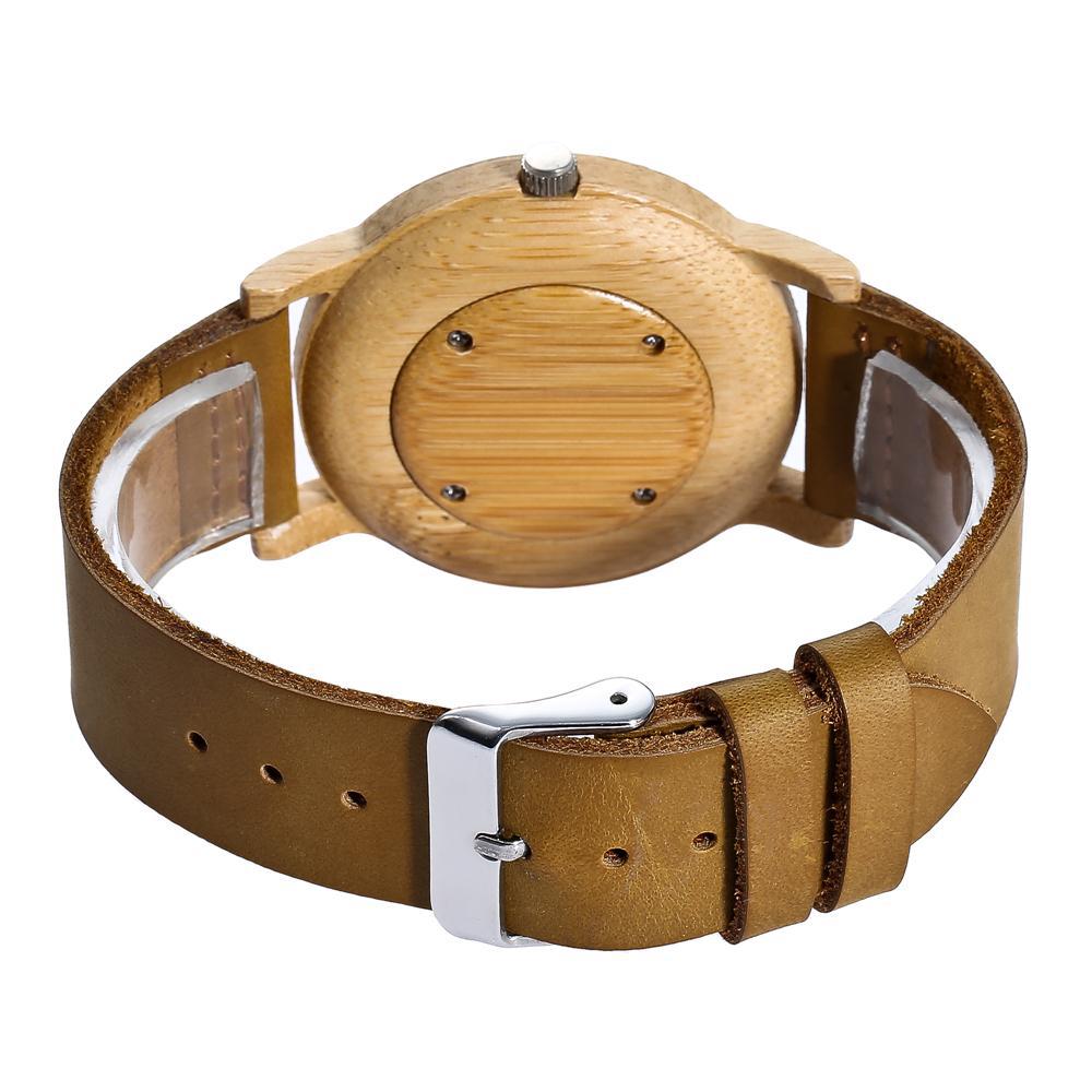 Creative Match Head Couple Bamboo Watch