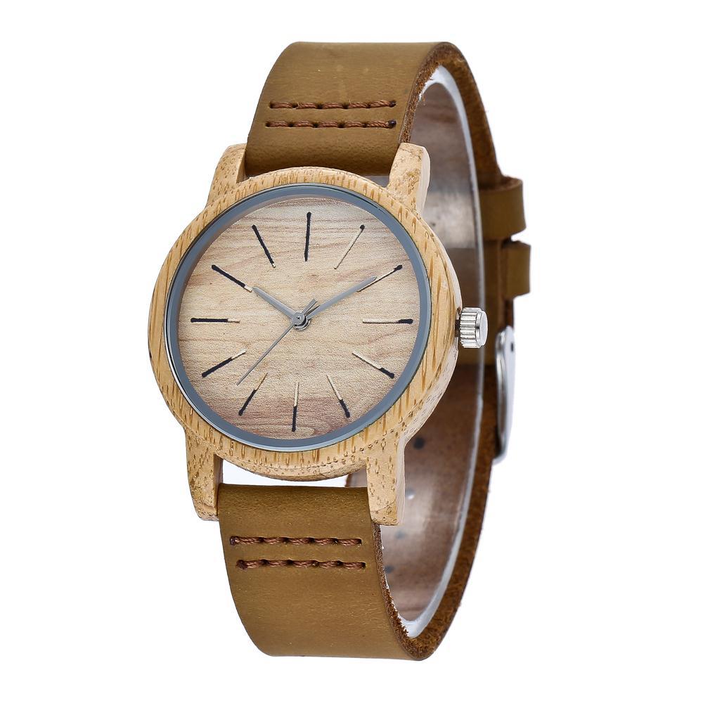 Creative Match Head Couple Bamboo Watch