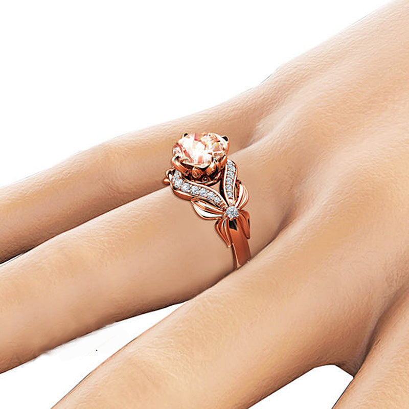 Micro Diamond Bow Ring