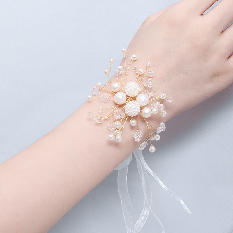 Super Fairy Sisters Children's Hand Flower Beautiful Bride Wedding Korean Style Sen Bracelet