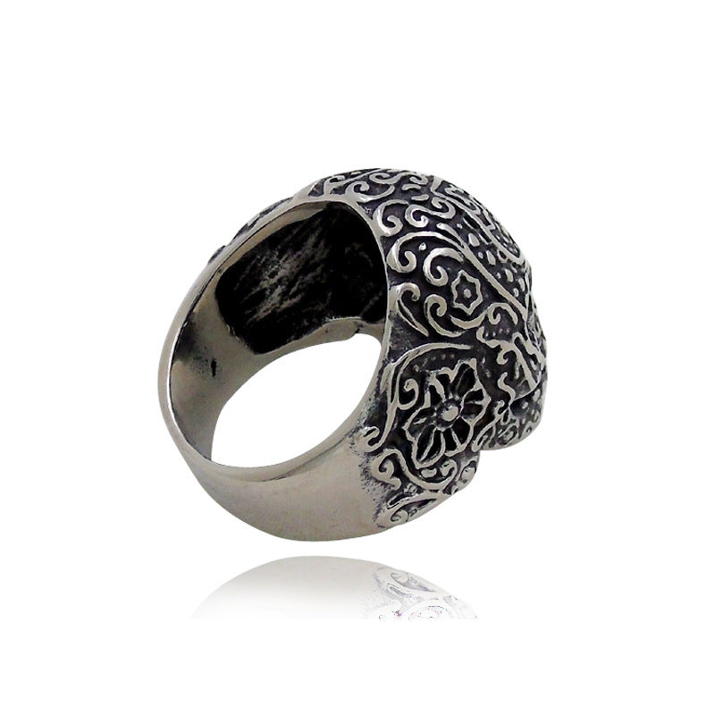 Hip Hop Skull Ring Trendy Men's Personality Ring Punk