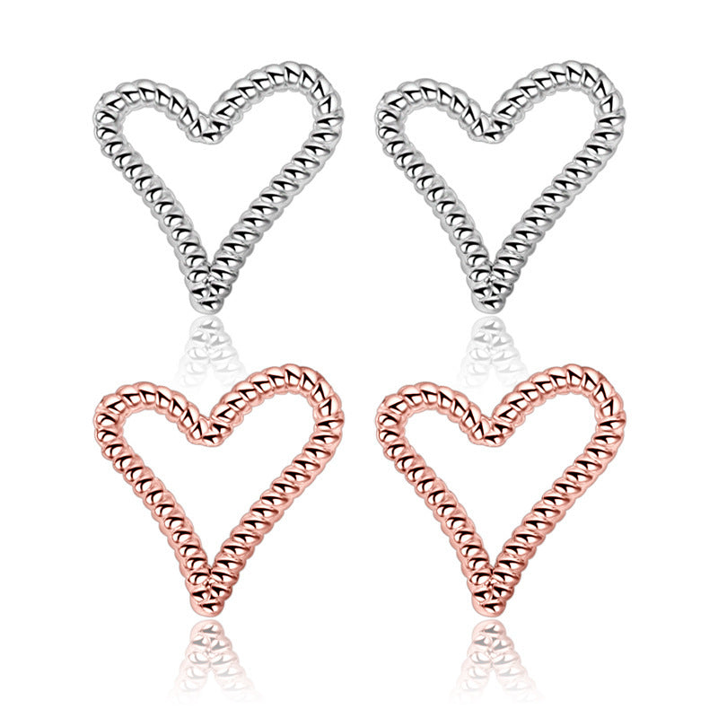 Sterling silver heart-shaped jewelry